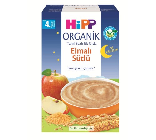 Organik İyi Geceler Elmalı Sütlü Tahıl Bazlı Ek Gıda 250 Gr