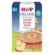 Organik İyi Geceler Sütlü Yulaflı Elmalı Tahıl Bazlı Ek Gıda 250 Gr