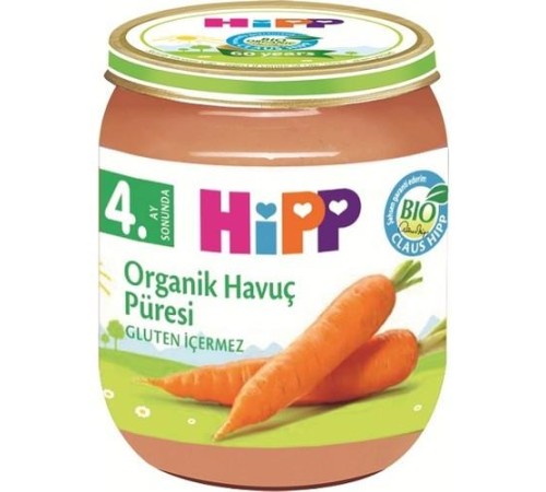 Organik Havuç Püresi 125 Gr