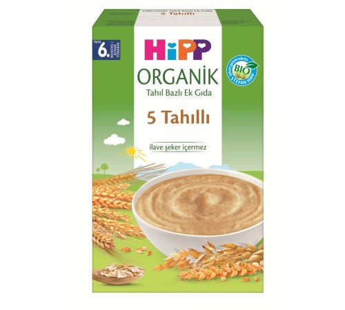 Organik 5 Tahıllı Tahıl Bazlı Kaşık Maması 200 Gr