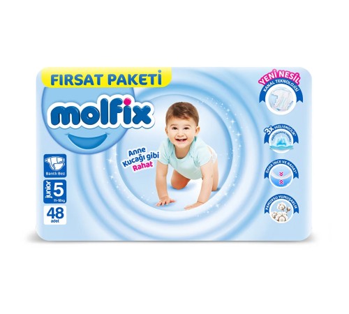 Bebek Bezi Fırsat Paketi 5 Beden 11-18 Kg 48 Adet