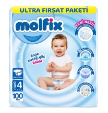 Bebek Bezi Ultra Fırsat Paketi 4 Beden 7-14 Kg 100 Adet