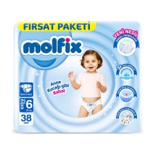 Bebek Bezi Fırsat Paketi 6 Beden 15+ Kg 38 Adet