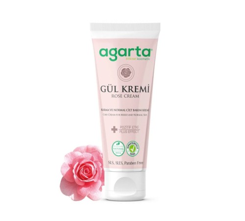 Doğal Cilt Bakım Kremi 75 ml Gül