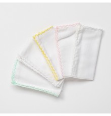 AC24447 Basic 5'Li Bebek Ağız Mendili 25x25 cm Pink