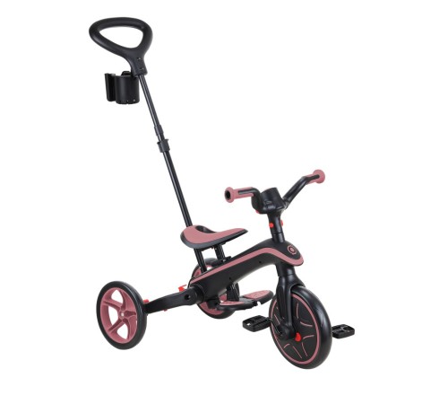 4in1 Katlanabilir Bisiklet Koyu Pastel Pembe