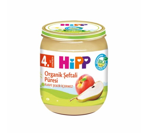 Organik Armut Şeftali Püresi 125 Gr
