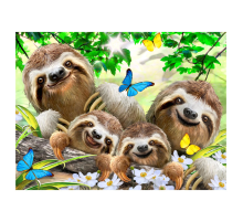 Prime 3D Tembel Hayvan Pelüş ve Selfie 48 Parça Puzzle 15804