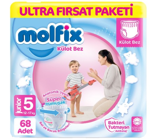 Külot Bez Ultra Fırsat Paketi 5 Beden 12-17 Kg 68 Adet