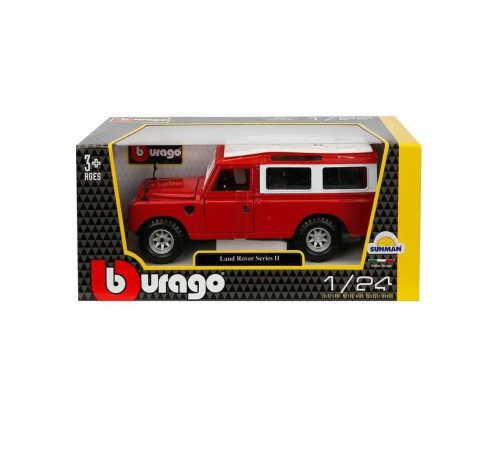 22063 Land Rover Series II Model Araba 1:24 Kırmızı -man