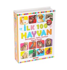 1741 FLASH CARD İLK 100 HAYVANLAR EĞİTİCİ KARTLAR