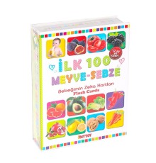 1765 FLASH CARD İLK 100 MEYVELER EĞİTİCİ KARTLAR