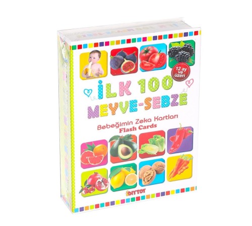 1765 FLASH CARD İLK 100 MEYVELER EĞİTİCİ KARTLAR