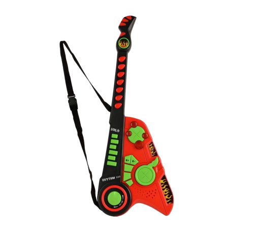 Led Işıklı Melodili Askılı Müzikli Gitar