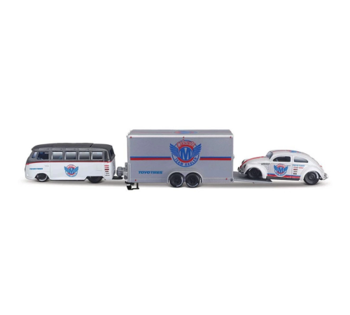 1/64 Design Seri Yarış Takımı Römork ve Araç Set