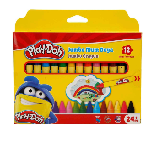Silinebilir Crayon Mum Boya 12 Renk