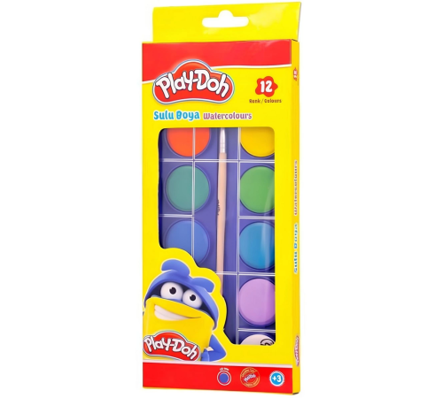 Play-Doh Sulu Boya 28 MM Büyük Boy 12 Renk