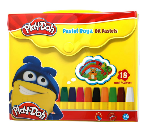 Play-Doh Çantalı 18'li Pastel Boya