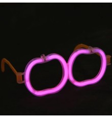 Glow Stick Elma Gözlük - Glow Partisi Gözlüğü - Glow Stick Gözlük 12 Adet
