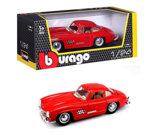 22023 Burago 1:24 Mersedes Benz 300SL 1954 Model Araba