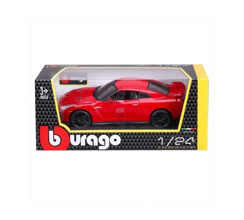 21082 Burago 1:24 Nissan GT-R 2017 Model Araba