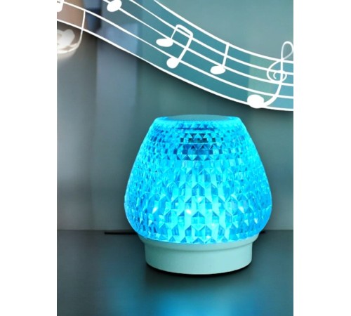 G5 Kristal Şarjlı Masa Lambası - 7 Renk Gece Lambası ve Bluetooth Hoparlör G5 Kristal Şarjlı Masa Lambası - 7 Renk Gece Lambası ve Bluetooth Hoparlör