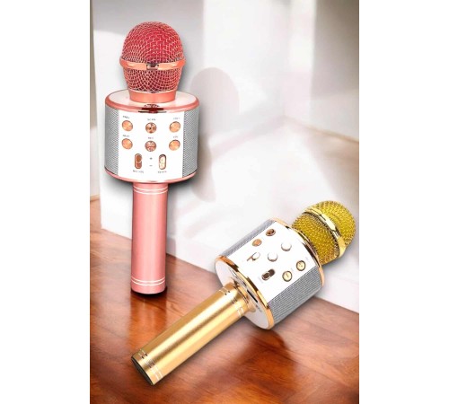 Kablosuz Bluetooth Karaoke Mikrofon USB ve AUX Girişli, Yüksek Ses Kalitesi