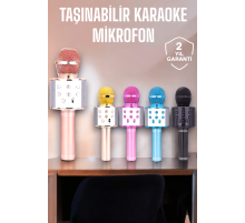 Taşınabilir Bluetooth Karaoke Mikrofon: Hafıza Kart Girişli, Etkileyici Performans