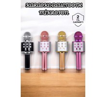 Şarjlı ve Uzun Pil Ömürlü Karaoke Mikrofon USB Bellek Destekli, Profesyonel Ses