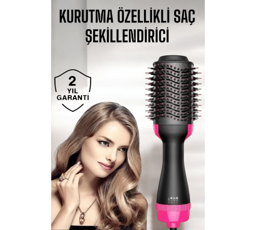 1200 Watt Gücünde, Negatif İyon Teknolojili, 3 Isı Kademeli Fön Tarağı