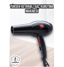2200 Watt Profesyonel Saç Kurutma Makinesi Güçlü ve Dayanıklı Tasarım