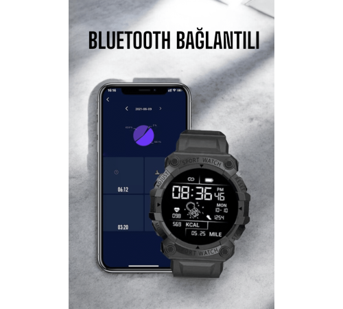 Bluetooth 5.0 Destekli Çok Fonksiyonlu Yeni Nesil Akıllı Saat Bluetooth 5.0 Destekli Çok Fonksiyonlu Yeni Nesil Akıllı Saat