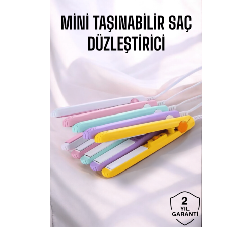 180°C Isı ve Uzun Süre Kalıcı Düzlük Sağlayan Mini Saç Düzleştirici