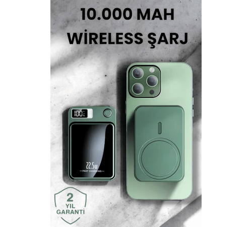 Pratik ve Taşınabilir 10.000 mAh Wireless Powerbank Hızlı Şarj Avantajı Pratik ve Taşınabilir 10.000 mAh Wireless Powerbank Hızlı Şarj Avantajı