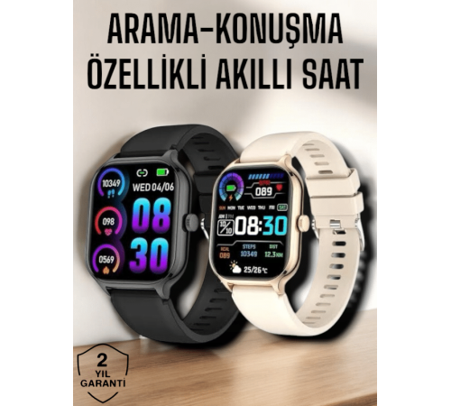 Suya Dayanıklı Bluetooth Akıllı Saat GPS, Adımsayar, Nabız & Sağlık Takibi
