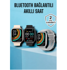 Titreşimli, Sağlık Takipli, Yeni Nesil Akıllı Saat  400mAh Batarya Kapasiteli