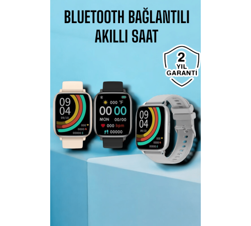 Titreşimli, Sağlık Takipli, Yeni Nesil Akıllı Saat  400mAh Batarya Kapasiteli