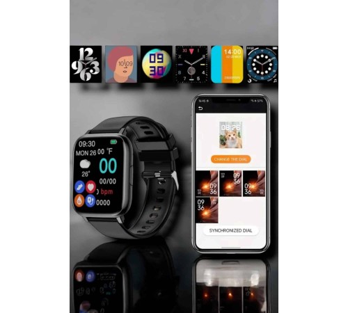 Suya Dayanıklı Bluetooth Akıllı Saat GPS, Adımsayar, Nabız & Sağlık Takibi