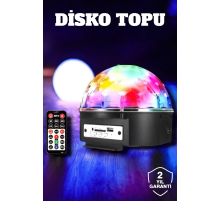 Bluetooth ve Uzaktan Kumandalı Çok Renkli Masaüstü Disko Topu
