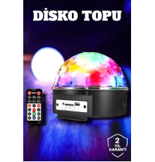 Bluetooth ve Uzaktan Kumandalı Çok Renkli Masaüstü Disko Topu