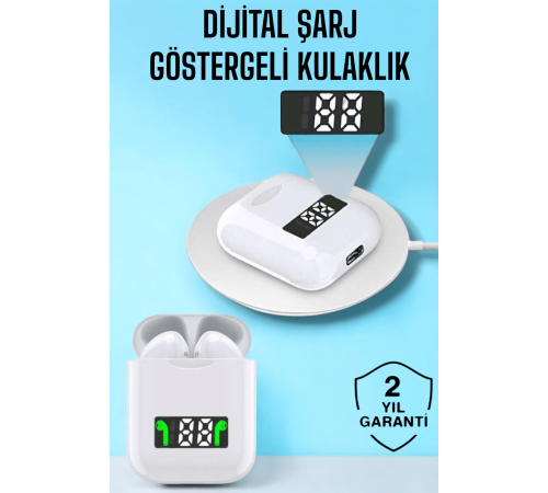 Kablosuz Müzik Keyfi Sunan LED Şarjlı TWS Bluetooth Kulaklık