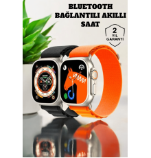 Bluetooth Bağlantılı 49MM Dokunmatik Akıllı Saat Sağlık ve Spor Takip Özellikli