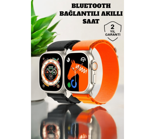 Bluetooth Bağlantılı 49MM Dokunmatik Akıllı Saat Sağlık ve Spor Takip Özellikli Bluetooth Bağlantılı 49MM Dokunmatik Akıllı Saat Sağlık ve Spor Takip Özellikli