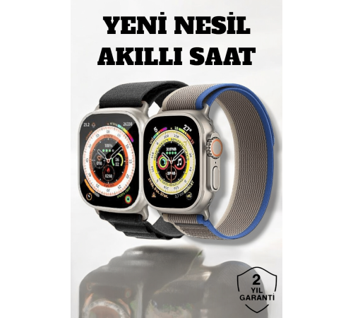 49MM Ekranlı, Kan Basıncı ve Adımsayar Özellikli Bluetooth Akıllı Saat 49MM Ekranlı, Kan Basıncı ve Adımsayar Özellikli Bluetooth Akıllı Saat