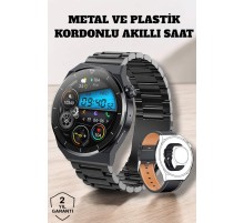 Akıllı Saat Sağlık ve Fitness Takibi Bluetooth Bağlantılı Dokunmatik Ekran
