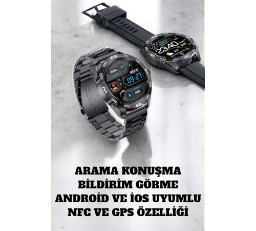 Akıllı Saat Arama Cevaplayan Titreşim Özelliğiyle Bildirim Görebilen