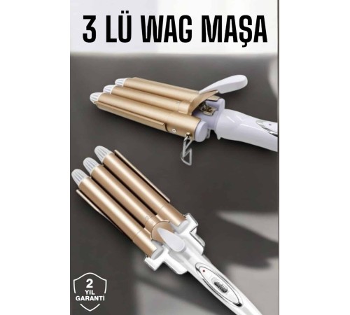 Wag Maşa Yüksek Isı Ayarlı Su Dalga Maşası