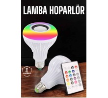 Kablosuz Bluetooth Hoparlör Led Lamba