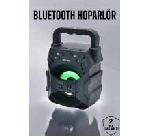 Işıklı Bluetooth Hoparlör Müzik ve Renkli Işık Taşınabiilir