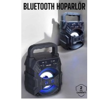 Taşınabilir Bluetooth Hoparlör Led Işıklı Uzun Pil Ömrü